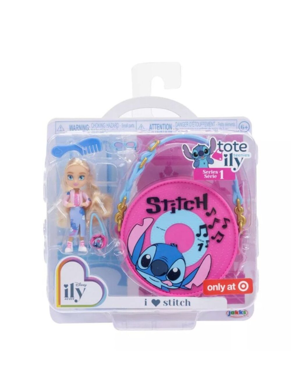 Disney ILY 4EVER Tote ILY Teenies Series 1 I ❤️ Stitch Collectible Purse & Doll